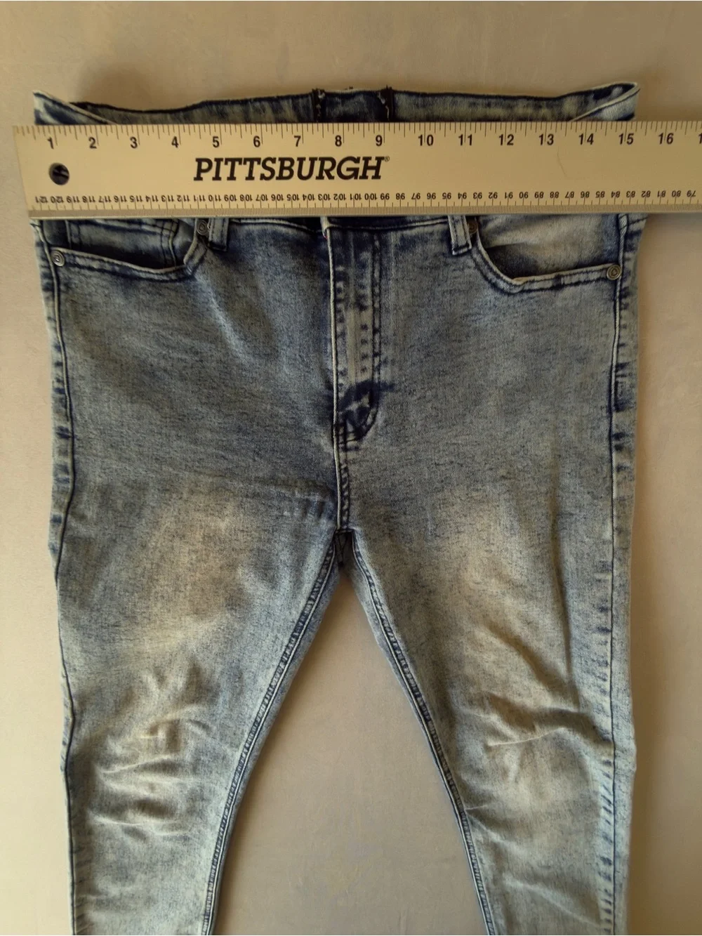 Slim Fit Men's Light Blue Washed Jeans
